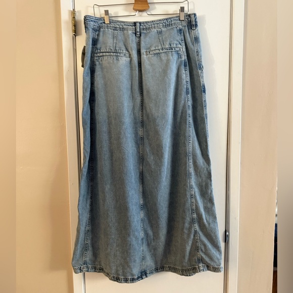 Anthropologie Pilcro Slouchy Trouser Midi Skirt - Picture 5 of 5